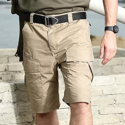 Men's Cargo Shorts Hiking Shorts Tactical Shorts Military Outdoor Regular Fit Waterproof Breathable Quick Dry Shorts Black Khaki Hunting Climbing Camping / Hiking / Caving S M L XL XXL