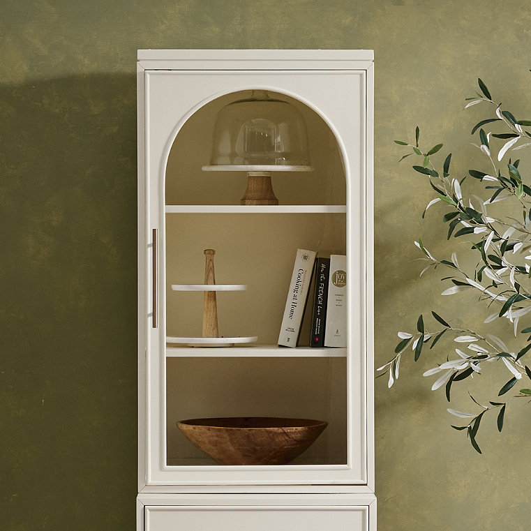 Verona Modular Storage Top Glass Door Cabinet - Top Right Glass Door Cabinet - Grandin Road