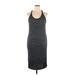 Rag & Bone Casual Dress - Midi Halter Sleeveless: Gray Marled Dresses - Women's Size X-Large