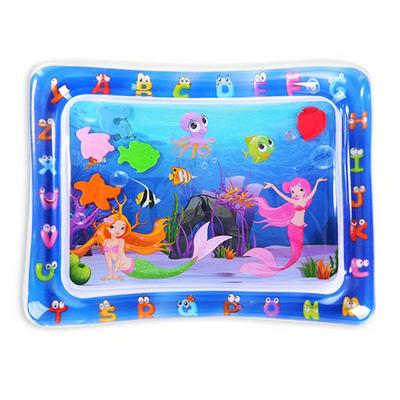1pc Inflatable Pat Water Mat, Premium Tummy Time W...