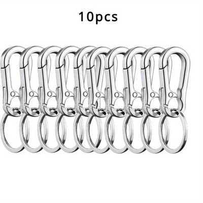 TEMU 10pcs Alloy Gourd Key Chain, Strong Mountain Chain, Car Key Chain Accessories, Retro Key Chain Ring Image