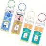 4/8pcs Cruise Luggage Tags, Cruise Tag Holder With Steel Ring, Transparent Cruise Luggage Tags, Waterproof Cruise File Luggage Tags, Suitable For Cruise Ships