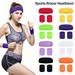 Andvari Non-Sweaty Sweat Bands 3-Piece Set Sweat-Absorbing Breathable for Women and Men