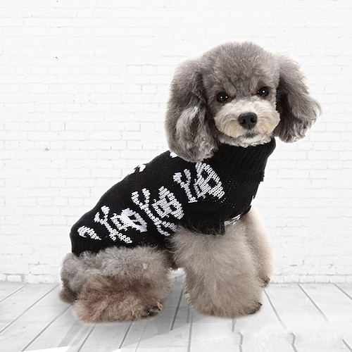 Hund Katze Pullover Jumper Niedlich Lässig Winter Atmungsaktiv Weich Waschbar Bequem Outdoor Alltagstauglich Hundebekleidung for Bichon Frise Zwergspitz Baby Haustier Papillon Klein Image