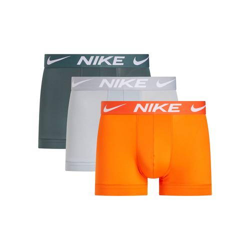 Trunk NIKE UNDERWEAR Gr. L (50), orange (orange/wlf gry/vintage grn) Herren Unterhosen mit kontrastfarbenem Logoschriftzug