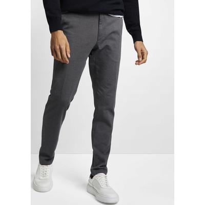 Chinohose CINQUE "CIBRODY", Herren, Gr. 98, L-Gr, grau, Web, Obermaterial: 97% Baumwolle, 3% Elasthan, casual, slim fit lang, Hosen, modisches Strukturmuster Image