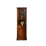 Dainty Table 77.95" Cherry wood color Corner Solid Wood Accent Cabinet | Wayfair AccentCabinet20240524TB648727888769DT