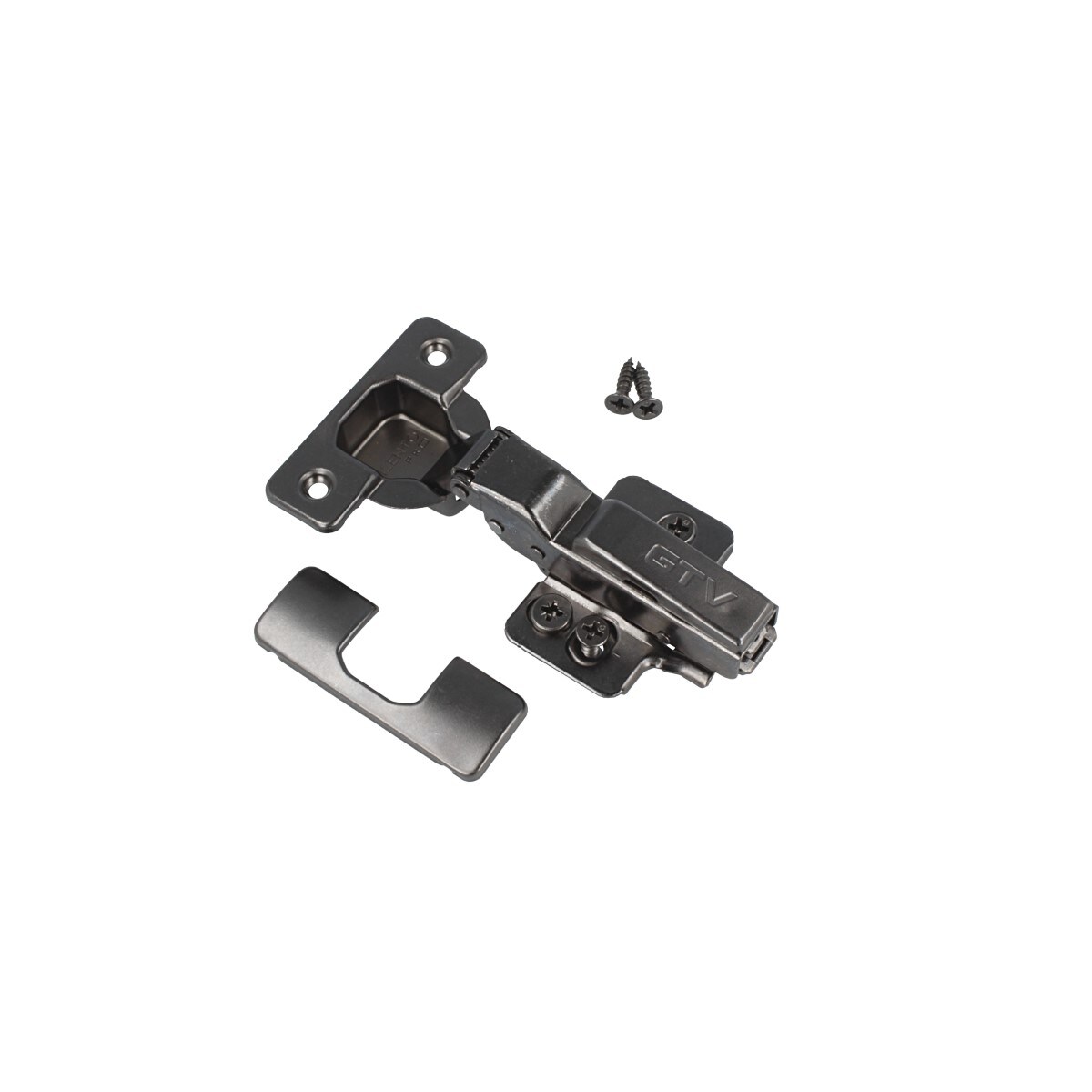 MS Beschläge Clip-On Möbelscharnier Ø 35mm Topfscharnier Topfband Onyxschwarz Mittelanschlag Image