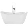 Freistehende Badewanne Weiß Sanitäracryl Oval 150 x 75 cm Modern