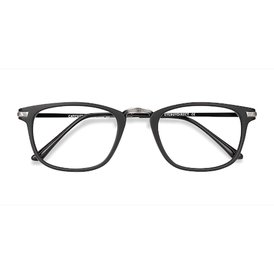 Unisex s rectangle Black Plastic, Metal Prescription eyeglasses - Eyebuydirect s Catcher