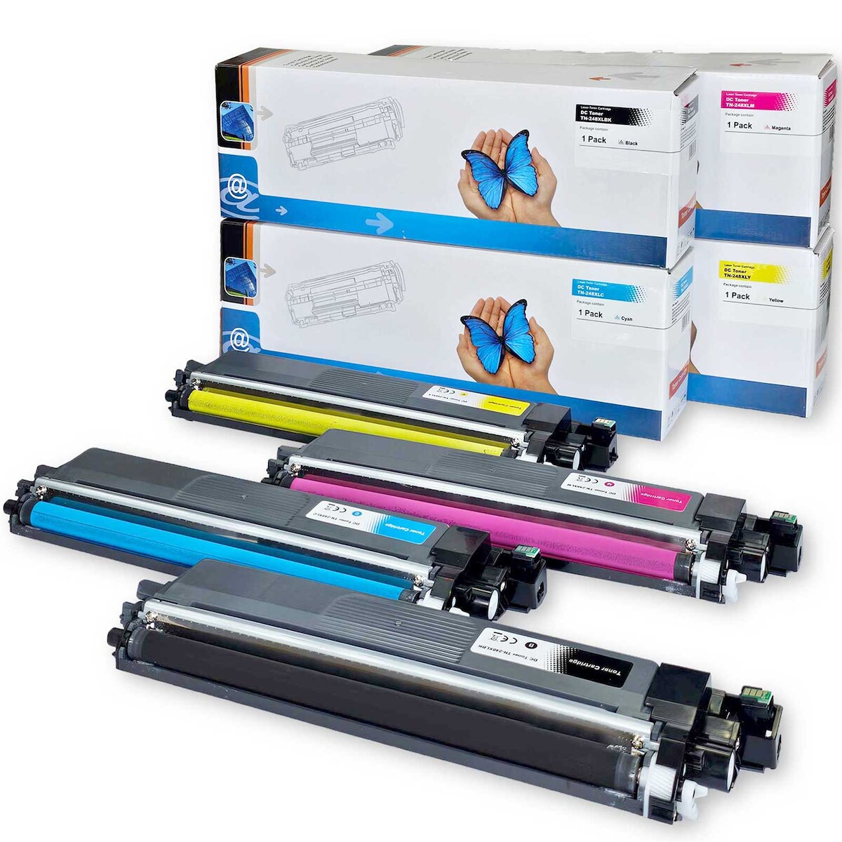 4 Toner Set für Brother HL-L 8230 CDW D&C-Tonerkassetten alle Farben TN-248XL kompatibel HL-L8230CDW Image