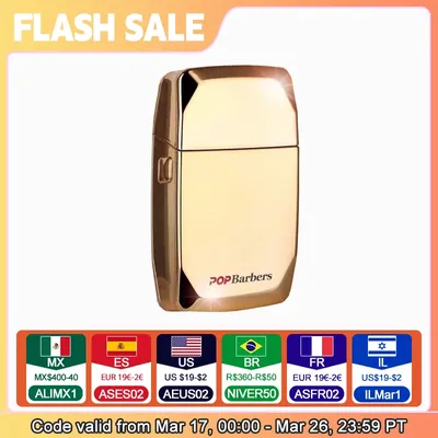 9000RPM Professional Pop Barbers P600 Oil Head Electric Hair Clippers Golden Oil Gradient Push
