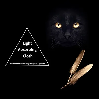 Non-reflective Photography Background Black Flocking Light Absorbing Cloth for Photos Backdrop
