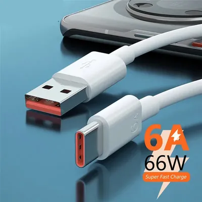 USB A to Type C Cable 5A PD Fast Charging Data Wire Cord for iPhone 15 Pro Max Huawei Xiaomi 13 12