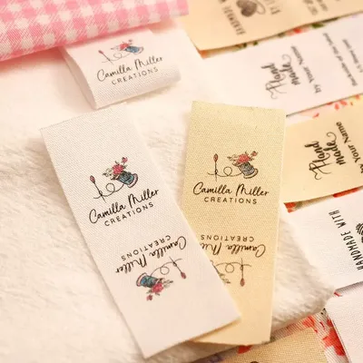 25*70mm Cotton With Logo or Text Sewing accessori Label,tags for knitted