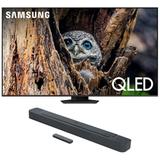 Samsung QN75Q80DAFXZA 75 Inch QLED 4K Quantum HDR Plus Smart TV with a JBL BAR-300 5.0ch Soundbar with MultiBeam Sound and Dolby Atmos (2024)