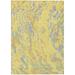 Gray 46 x 30 x 0.19 in Area Rug - Addison Rugs Machine Washable Indoor/Outdoor Chantille ACN1038 Yellow Rug | 46 H x 30 W x 0.19 D in | Wayfair