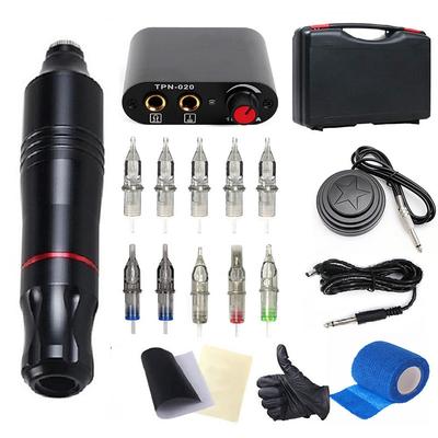 Basekey Tattoo Machine Set Rotary tattoo Pen Box Needle Power Supply Suitable for Tattoo Artists