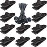 Clips de bâche Heavy Duty Lock Grip, Lot de 20 pinces de bâche Heavy Duty, Shark Tent Fasteners