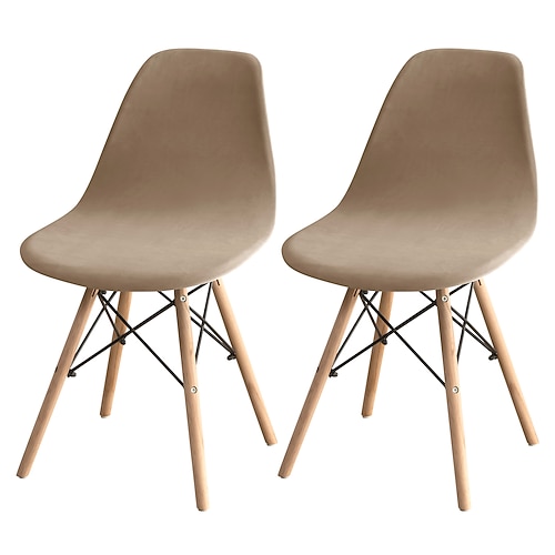 Stuhlhussen aus Samt in Burgunderrot, Stretch-Stuhlsitzbezüge für Küche, Esszimmer, Bar im Freien, Hotel, Hochzeitszeremonie, Bankett Image