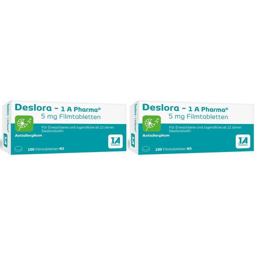 Deslora 1A Pharma 5MG FTA Doppelpack 2x100 St Filmtabletten