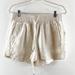 J. Crew Shorts | J. Crew Linen Pull On Smocked Stretch Waist Khaki Shorts Tan Medium | Color: Tan | Size: M