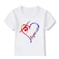Fashion ChildrenDance ,Taekwondo, lascia che la tua fiducia lustro pallavolo ragazze t-shirt Casual