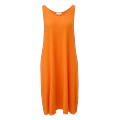 Sommerkleid S.OLIVER Gr. 38, N-Gr, orange Damen Kleider Freizeitkleider in Crinkle Optik