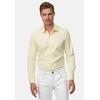Langarmhemd RUSTY NEAL, Herren, Gr. L, EURO-Größen, gelb (vanille, goldgelb), 60% Baumwolle, 37% Polyester, 3% Elasthan, mehrfarbig, casual, Langarm, Hemden, mit farblich abgesetztem Innenkragen