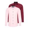 Langarmhemd RUSTY NEAL, Herren, Gr. S, EURO-Größen, rosa (rosa, rot), 60% Baumwolle, 37% Polyester, 3% Elasthan, unifarben, casual, Langarm, Hemden, im Slim-Fit geschnitten