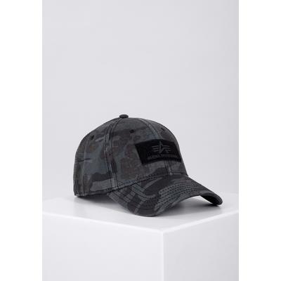 Trucker Cap ALPHA INDUSTRIES "Alpha Industries Accessoires - Headwear Velcro Cap Camo", Damen, schwarz (schwarz camo), O