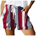 JHLZHS Dress Short Ladies Casual Drawstring Shorts Summer Elastic Belt Shorts Pockets Jean Shorts Shorts for Women Gym People
