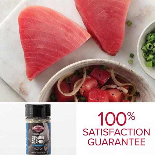 Omaha Steaks Sushi-Grade Ahi Tuna Steaks & Seafood Seasoning