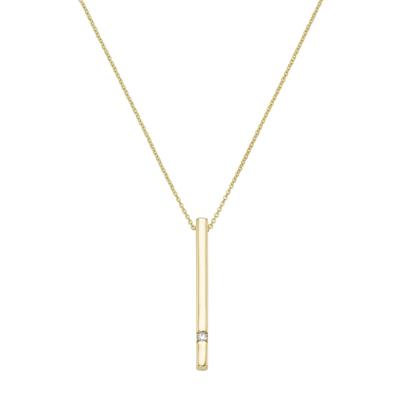 Luigi Merano - Kette Stäbchen mit Brillant, Gelbgold 585 Ketten 1 ct Damen