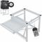Xiiw - Waschmaschine sockel mit Ablage Trocknersockel 60 x 56 x 52 cm (LxBxH), Waschmaschinen