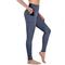 Damen Strumpfhosen Leggins Dunkelgray Marineblau Schwarz Mittlere Taillenlinie Basic Sport Yoga Fitness Fitnessstudio Mikro-elastisch Knöchellänge Bauchkontrolle Einfarbig XS S M L XL / Übergröße