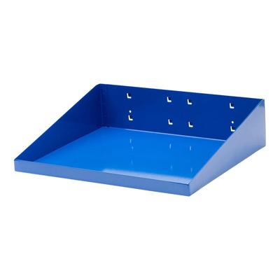 Triton Products LocHook 12" x 10" Blue Steel Shelf with Garment Hanger Holes
