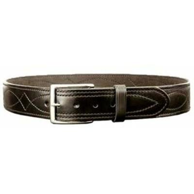 DeSantis 1 3/4in. Fancy Stitched Lined Leather Belt Lined Black 58 B02BP58Z0