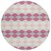 Pink 96 x 96 x 0.19 in Area Rug - Addison Rugs Chantille Area Rug Polyester | 96 H x 96 W x 0.19 D in | Wayfair ACN1007PI8RO