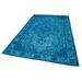 Blue 74" x 121" L Area Rug - Lofy Oyma Rectangle 6'2" X 10' Area Rug 121.0 x 74.0 x 1.0 in Cotton | 74" W X 121" L | Wayfair L-8684012065633