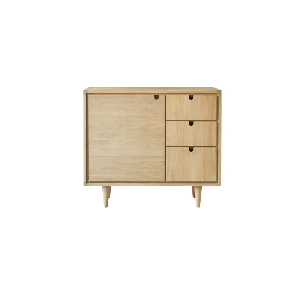 Mobile per il bagno in legno di quercia massello 95 cm