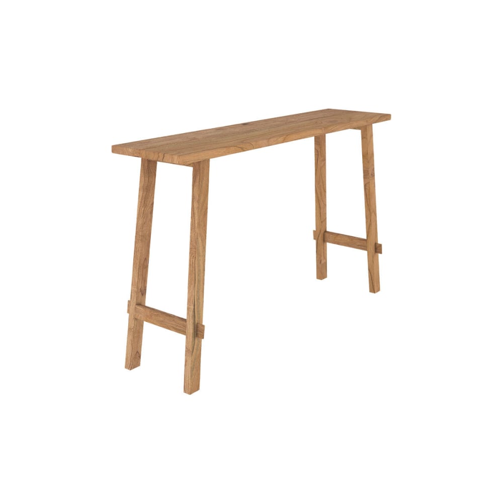 Console Cahya in legno di teak riciclato