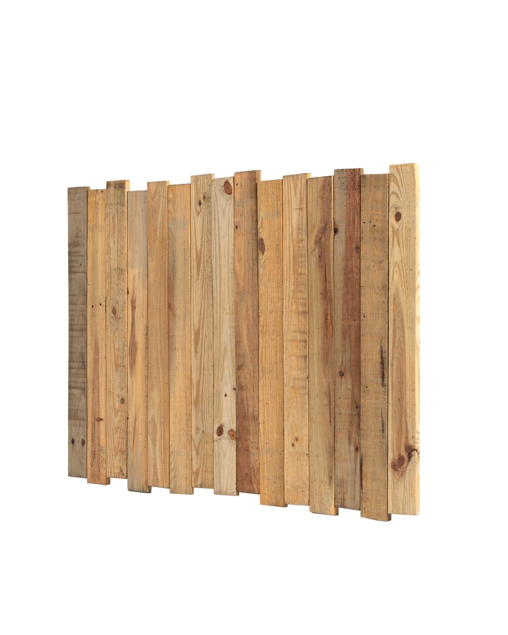 Testiera letto in legno marrone per letto da 135 cm