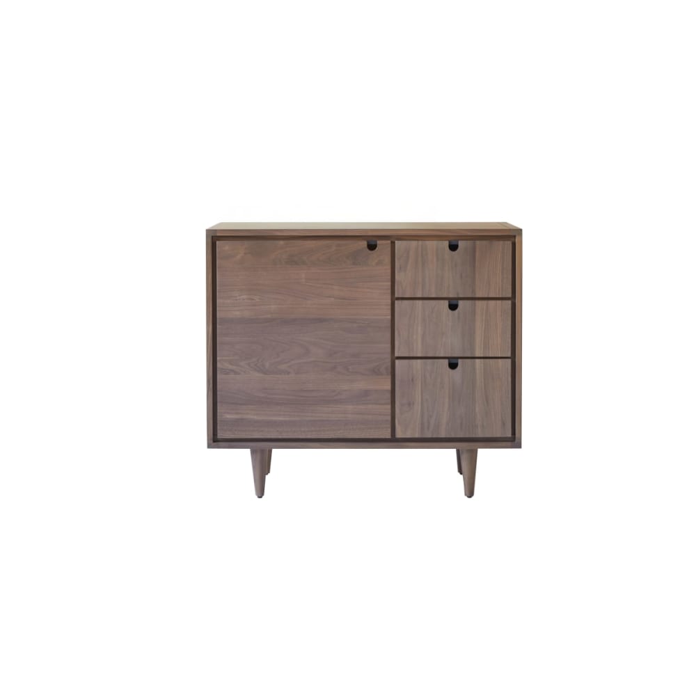 Mobile per il bagno in legno di noce massello 95 cm