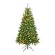 Albero di natale 180 cm con 300 luci LED in pvc verde