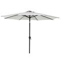 Ombrellone da giardino in alluminio antracite 3x3 m