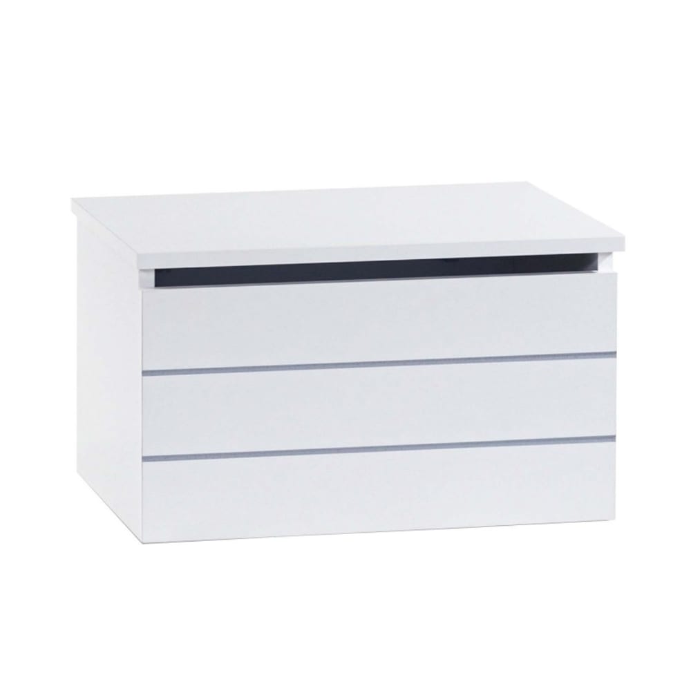 Baule per giocattoli MDF bianco 36.2x50.8x39.8cm