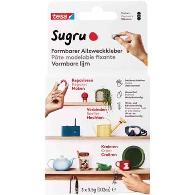 Formbarer Allzweckkleber Sugru, 3 St. schwarz - Tesa