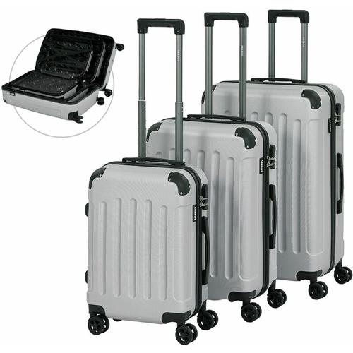 Reisekoffer 3er Set Hartschalen Koffer Trolley Kofferset M-L-XL-Set - Arebos