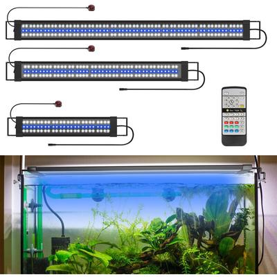 Swanew - 45w led Aquarium Lampe Tank Leuchte Dimmbar Beleuchtung mit Fernbedienung,120-150CM Image